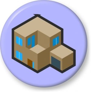 300x303 Modern House Drawing