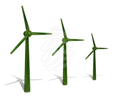 400x343 Modern Windmill Clipart