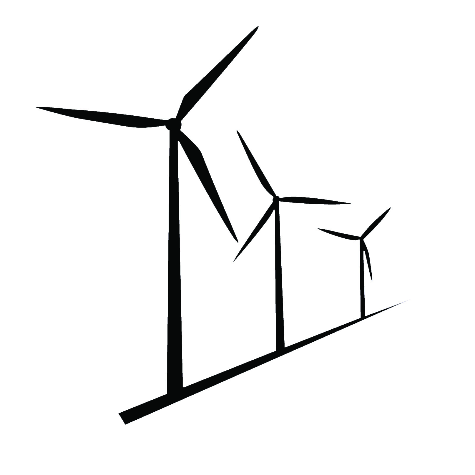 1614x1614 Wind Energy Clipart Black And White