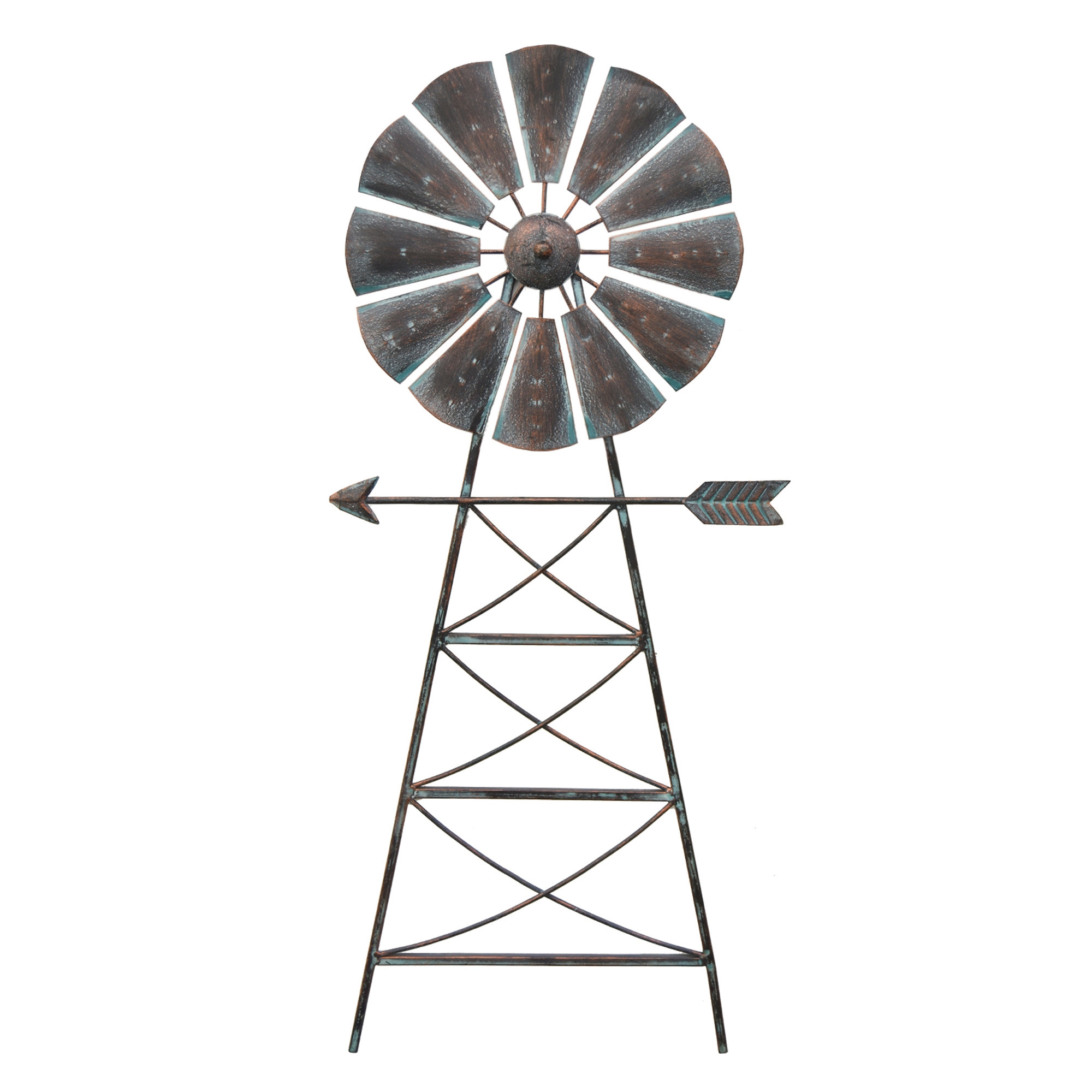 2000x2000 August Grove Windmill Metal Wall Ebay