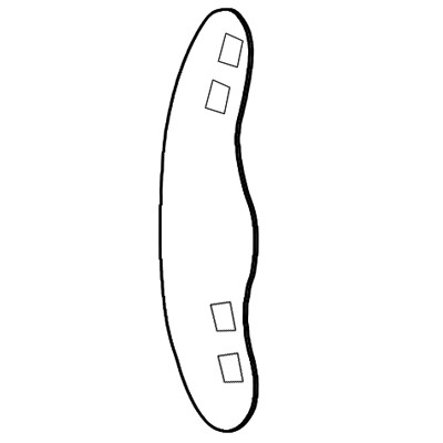 400x400 disposable non sterile matrix bands metal molar bicuspid, no