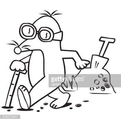 414x414 Mole Coloring Book Premium Clipart