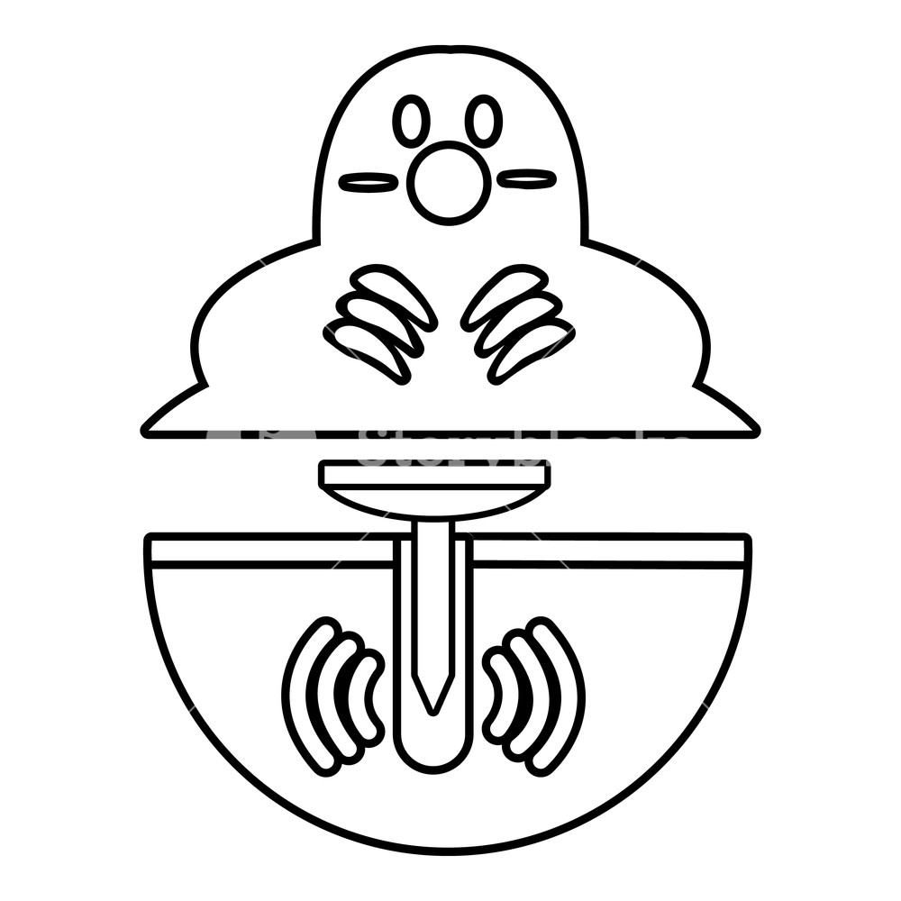 1000x1000 mole icon outline illustration of mole icon for web royalty free