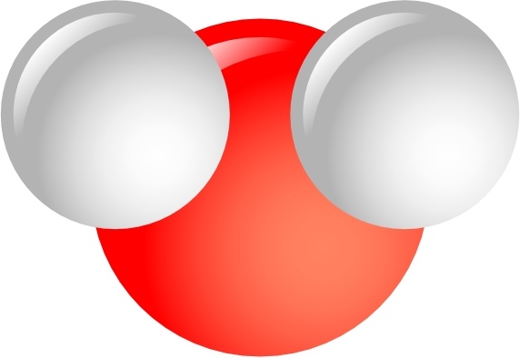 572x394 Water Molecule Clip Art Free Vector In Open Office Drawing