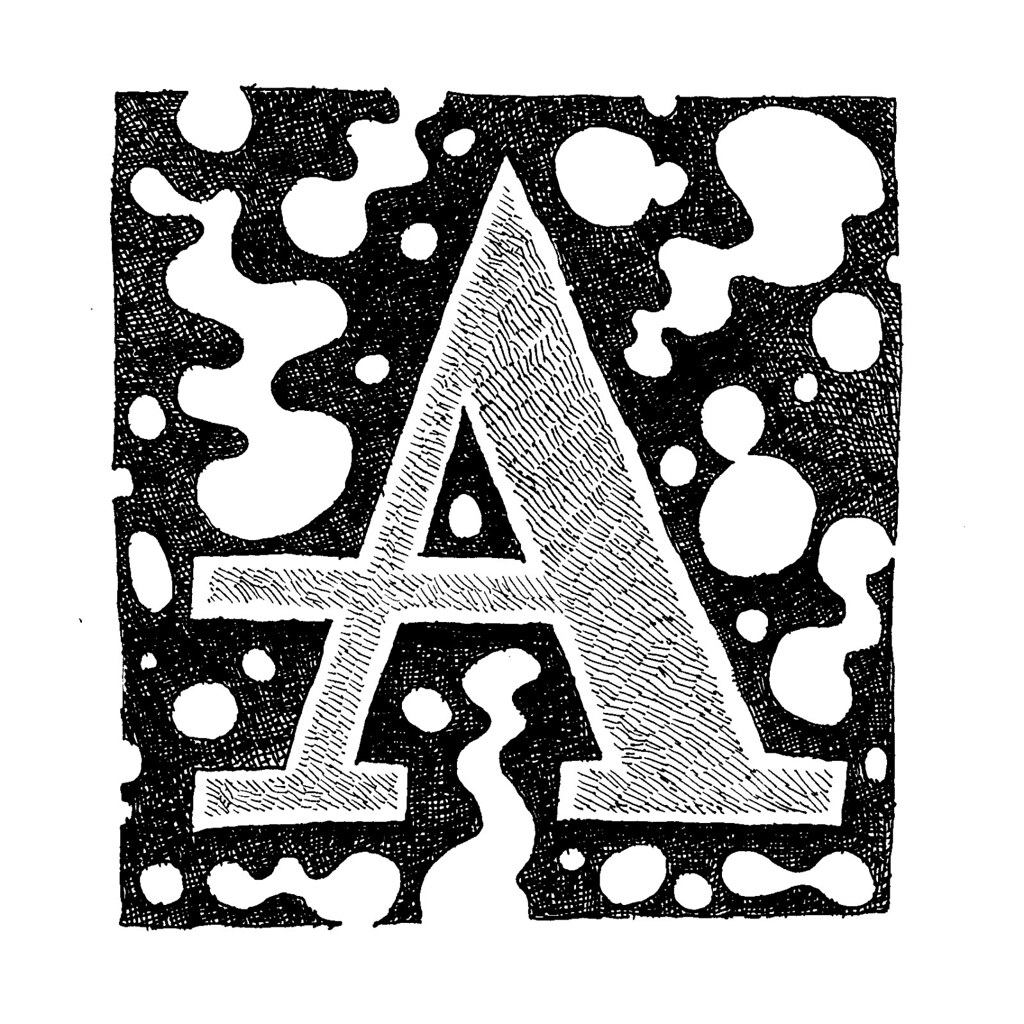 1024x1024 Letter A Doodle In Moleskine Notebook Lots More Letter