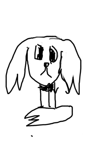 320x480 First Drawing On My Ipod Its My Dog Oc Molly