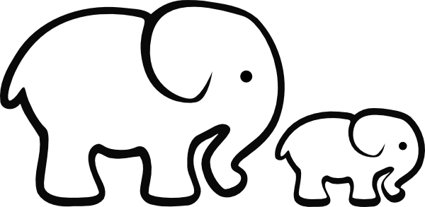 600x293 Mommy And Baby Elephant Image Library Stock Huge Freebie