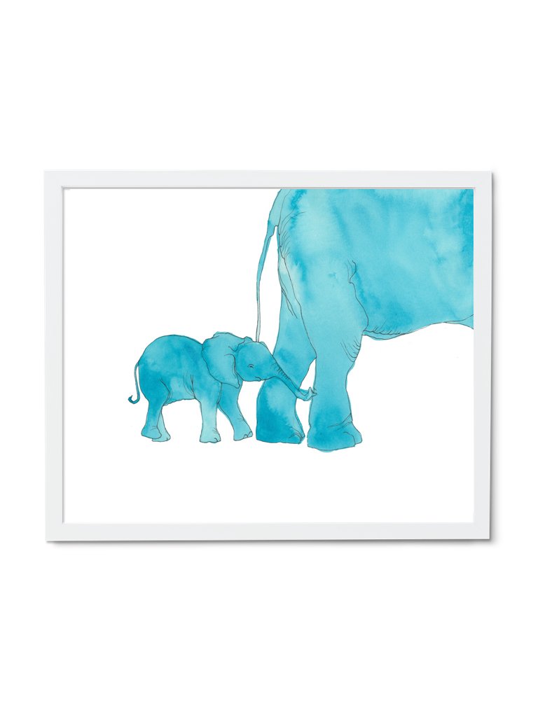 768x1024 Elephant Mom And Baby Print Nursery Wall Decor Ideas Made Easy