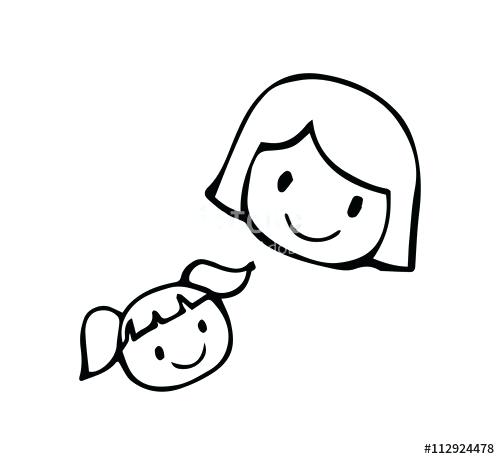 500x459 Drawings For Mothers Mothers Day Drawings Mother And Child