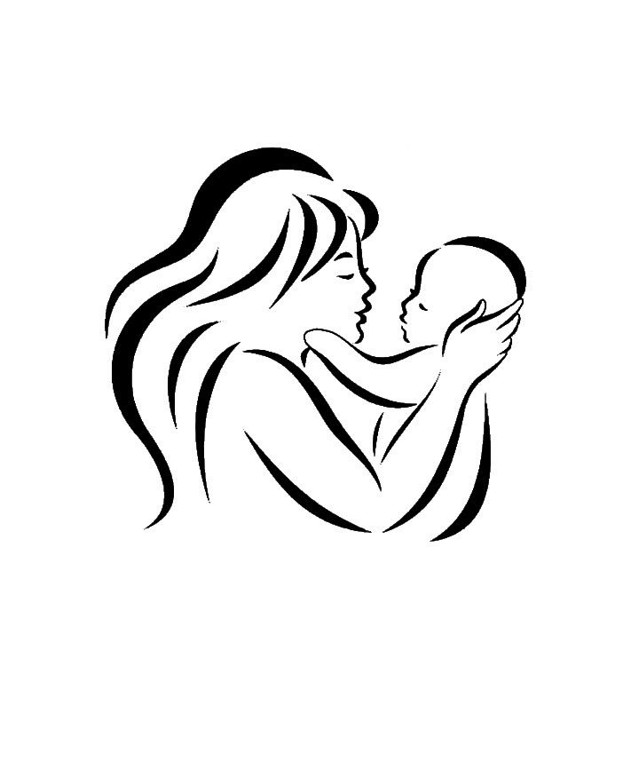 Mom And Child Drawing | Free download on ClipArtMag