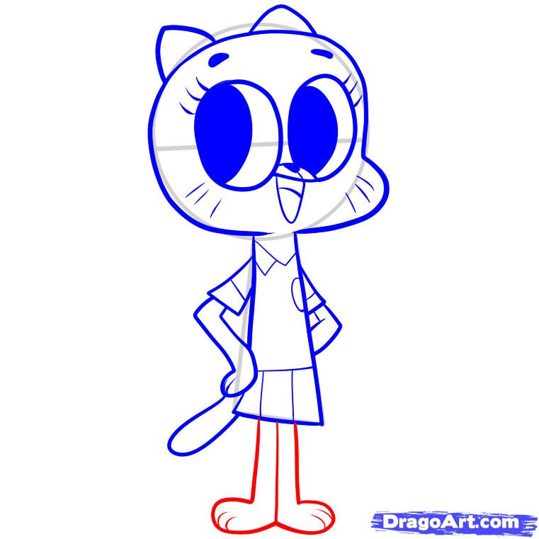 761x761 How To Draw Mom, Amazing World Of Gumball, Step