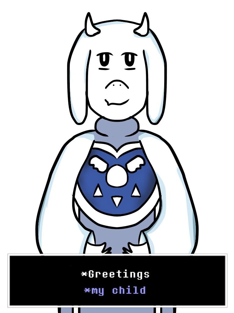 768x1024 Quick Goat Mom Drawing Undertale