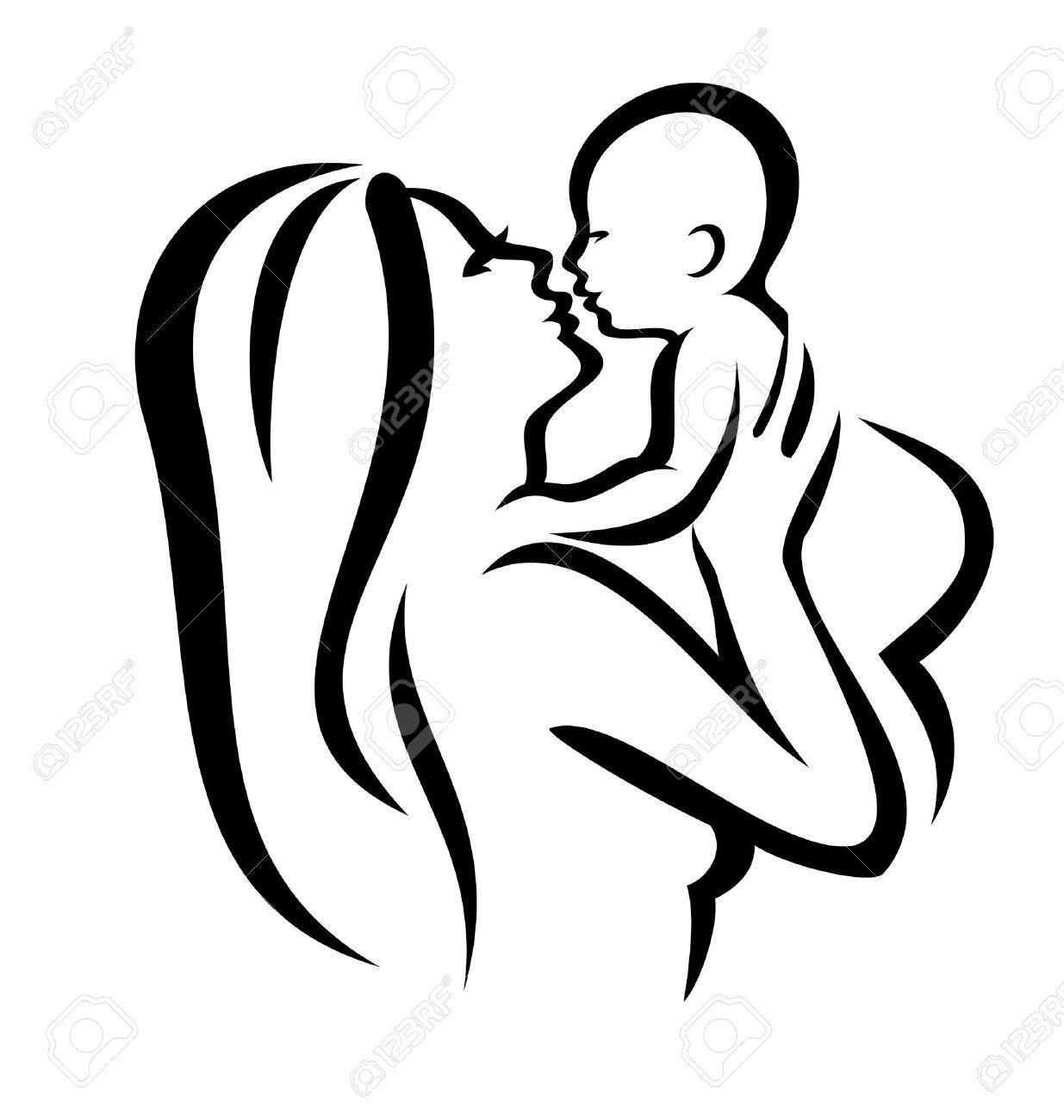 1235x1300 Baby Clipart Drawing