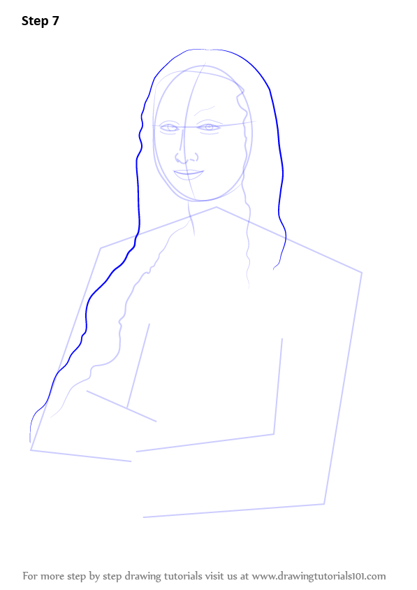 597x844 learn how to draw mona lisa