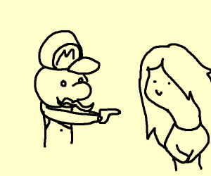 300x250 mario firing mona lisa