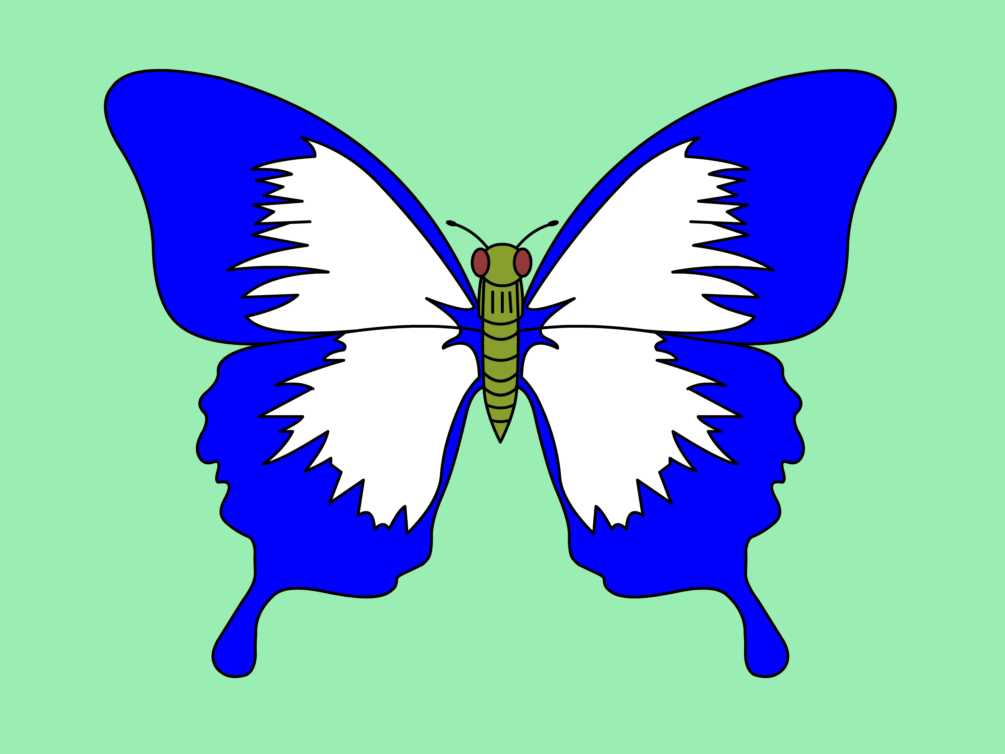 Monarch Butterfly Drawing Side