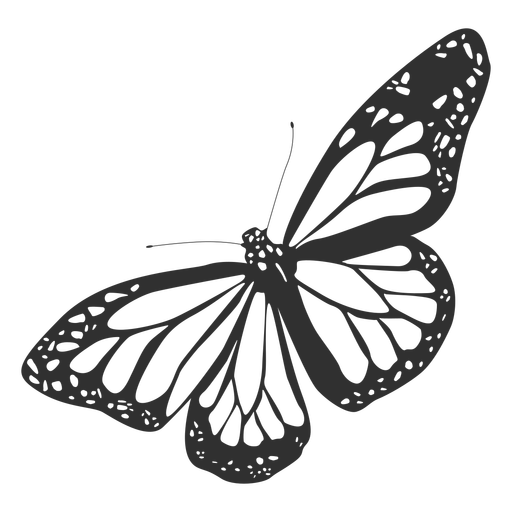 512x512 Monarch Butterfly Silhouette