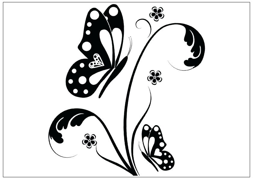 842x595 Flying Butterfly Drawings Drawing Monarch Butterflies Photo