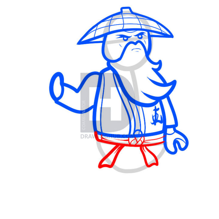 720x720 How To Draw Sensei Wu, Ninjago, Step