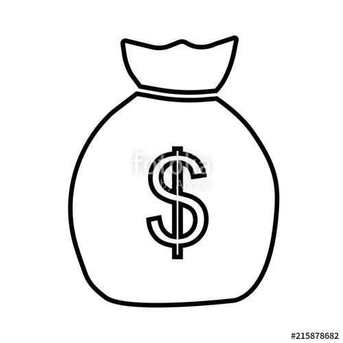 Money Bag Drawing | Free download on ClipArtMag