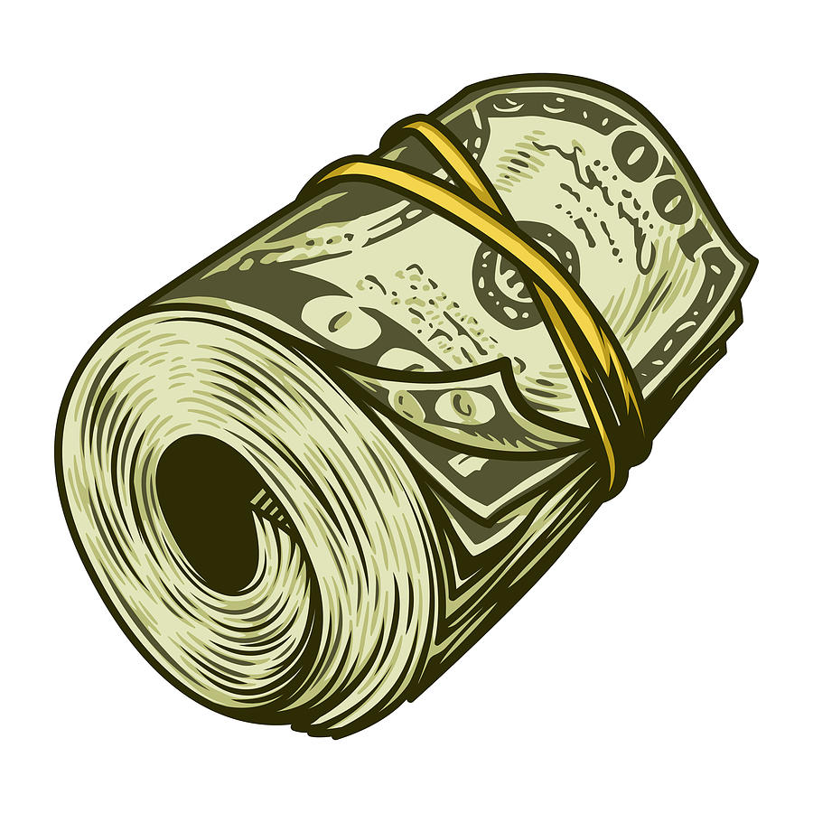 900x900 Huge Collection Of 'money Roll Drawing' Download More Than