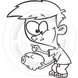 300x300 Free Printable Piggy Bank Coloring Pages Elegant Save Money