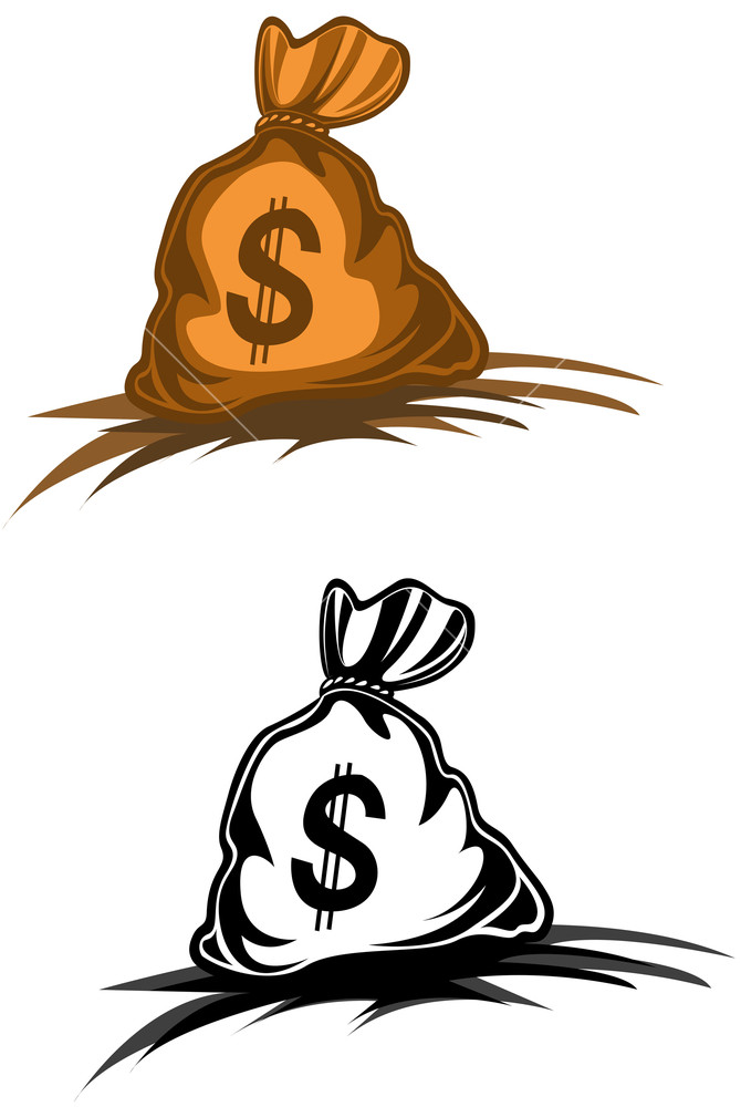 670x1000 Money Bag With Dollar Symbol For Design Royalty Free Stock Image