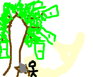 300x250 Money Tree Being Cut Down