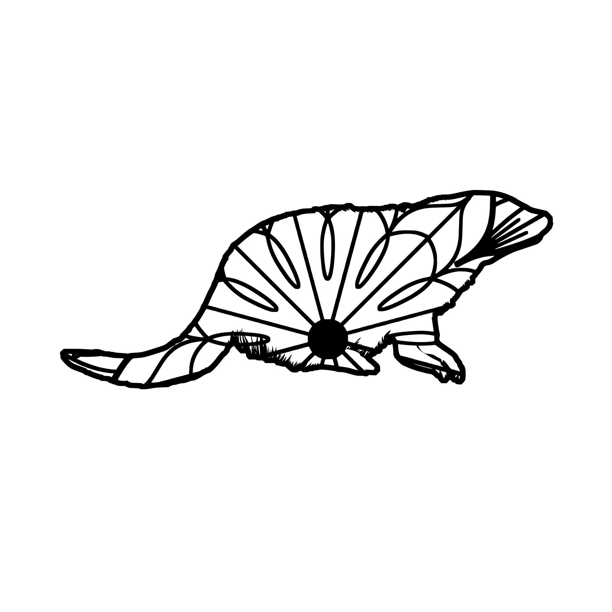 2048x2048 mongoose mandala