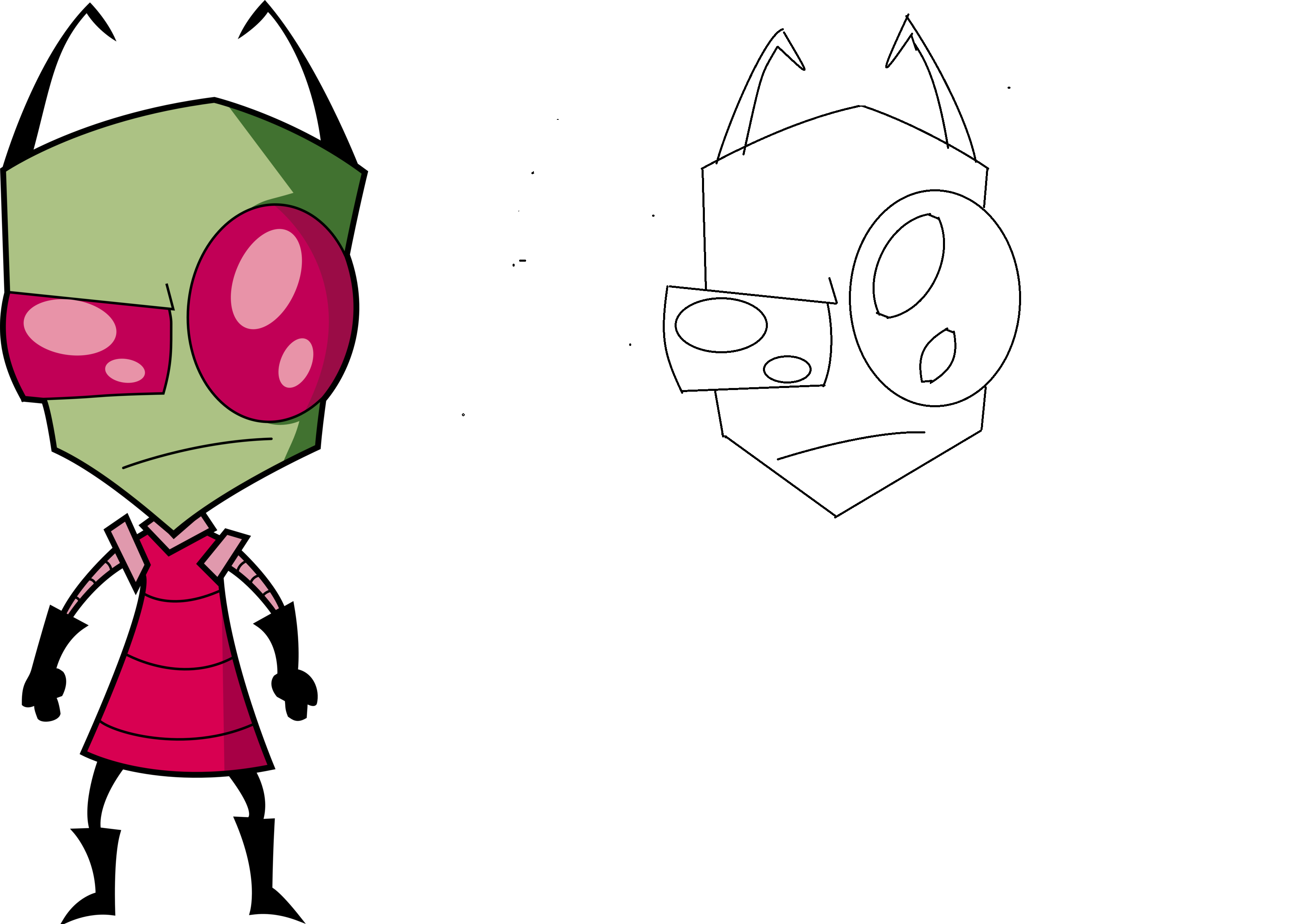 3212x2260 Invader Zim Drawing With Inspiration From Original My Drawings