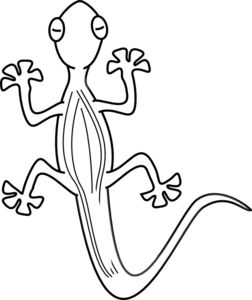 252x300 Lizard Outline Clip Art Craft Ideas Tattoo Designs, Clip Art, Art