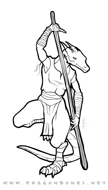 360x631 Female Kobold Monk Fantasy Character Portrait Oc