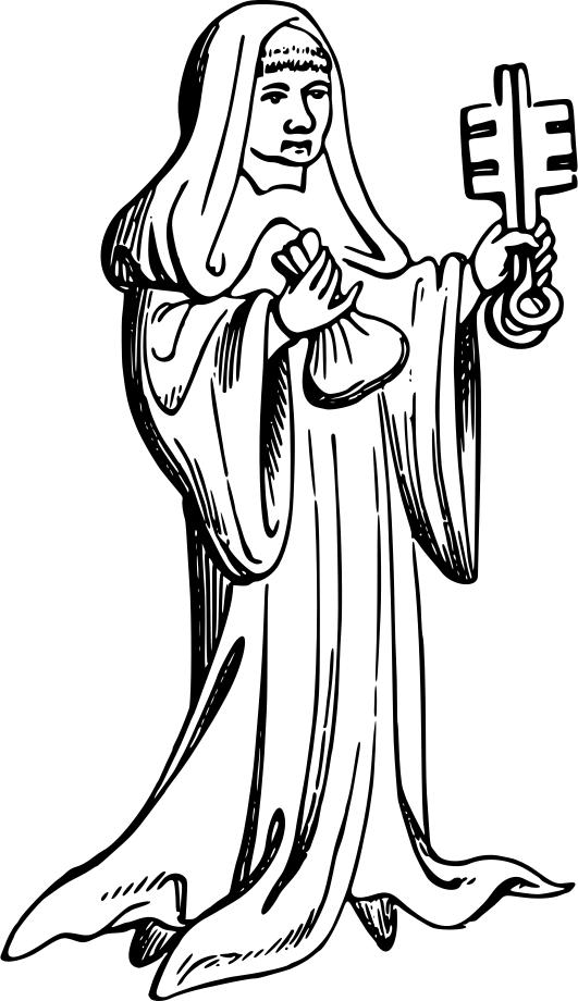 531x920 Monk Clipart
