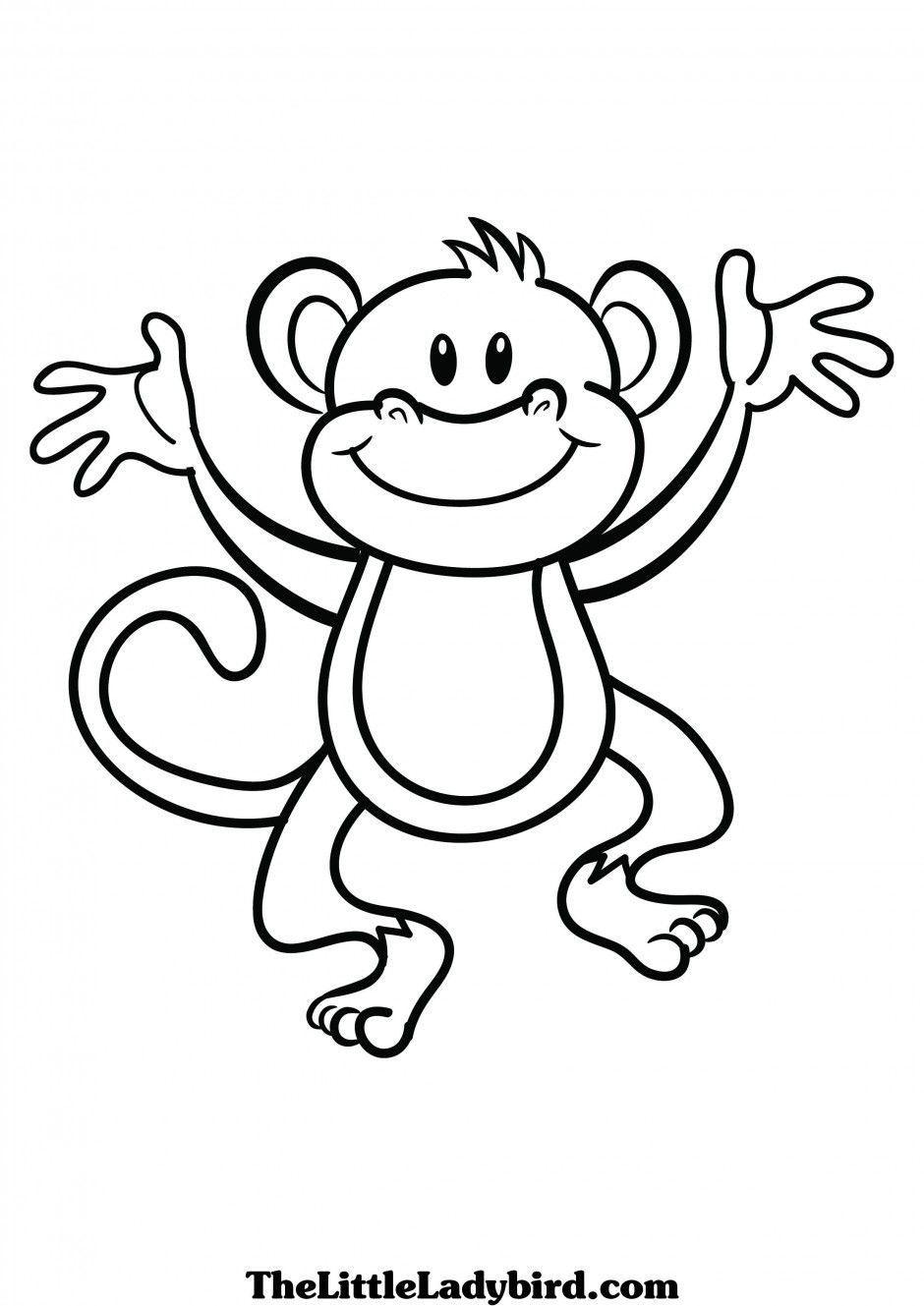 940x1329 Drawing Of Monkey Cartoon Draw Central Attachment