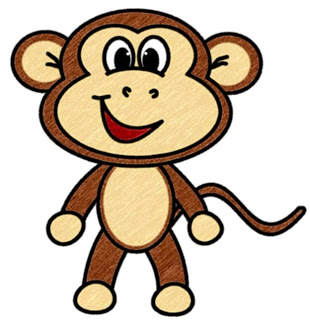 310x320 How To Draw Cartoons Monkey
