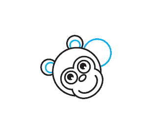 310x273 How To Draw A Cartoon Monkey In A Few Easy Steps Easy Drawing Guides
