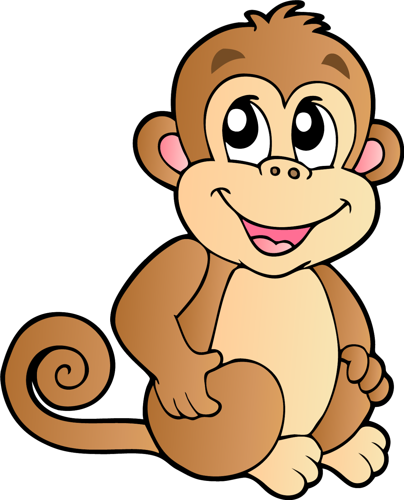 Monkey Cartoon Drawings Clipartsco
