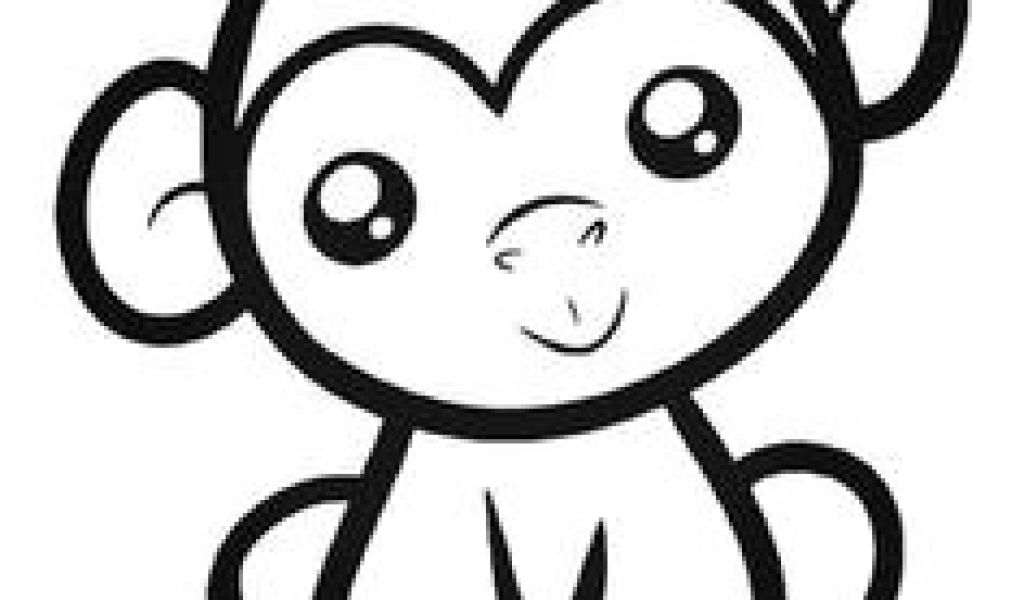 1024x600 Easy Drawings Monkey Best Drawing Images Drawing