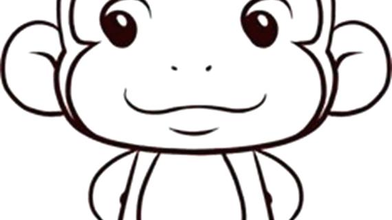 570x320 Easy Monkey Drawing Easy Monkey Drawing Cute N How To Draw