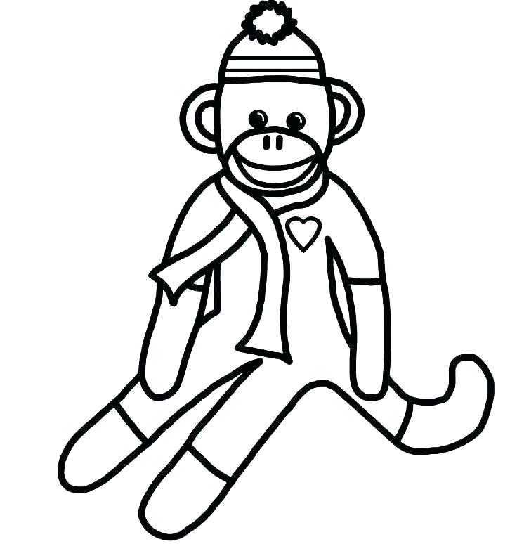 736x774 Monkeys Drawings Monkey On A Tree Easy Monkey Drawing Step