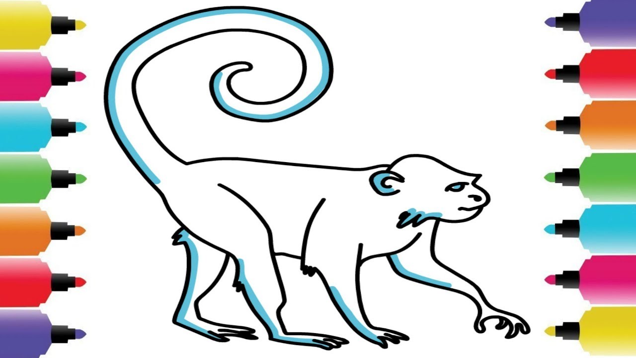 1280x720 How To Draw A Monkey