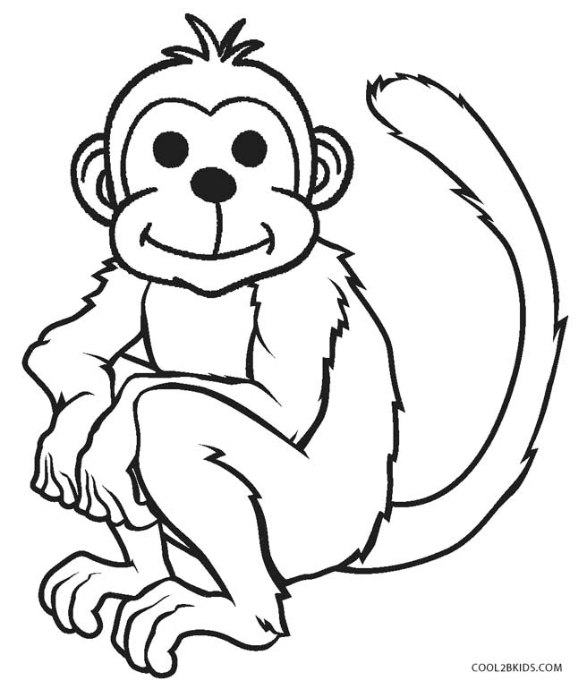 656x770 Coloring Pages Of Monkeys Free Printable Monkey Coloring Pages