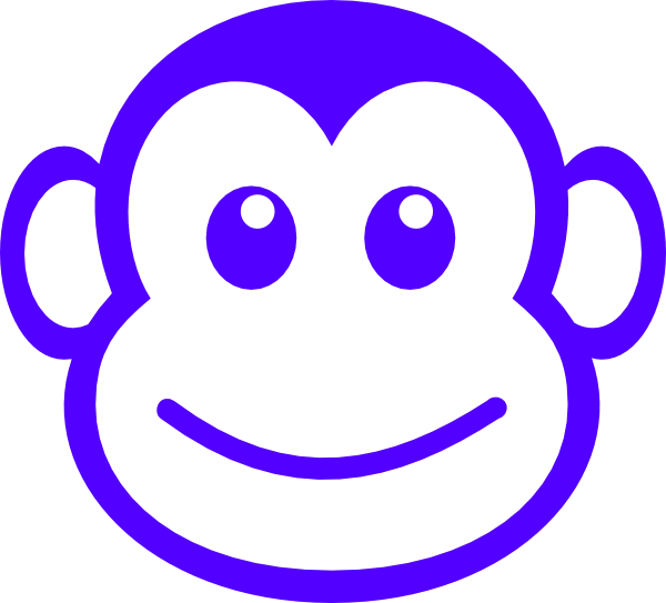 600x543 Monkey Face Clip Art