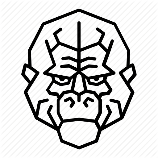 512x512 Animal, Ape, Face, Gorilla, Head, Monkey, Orangutan Icon