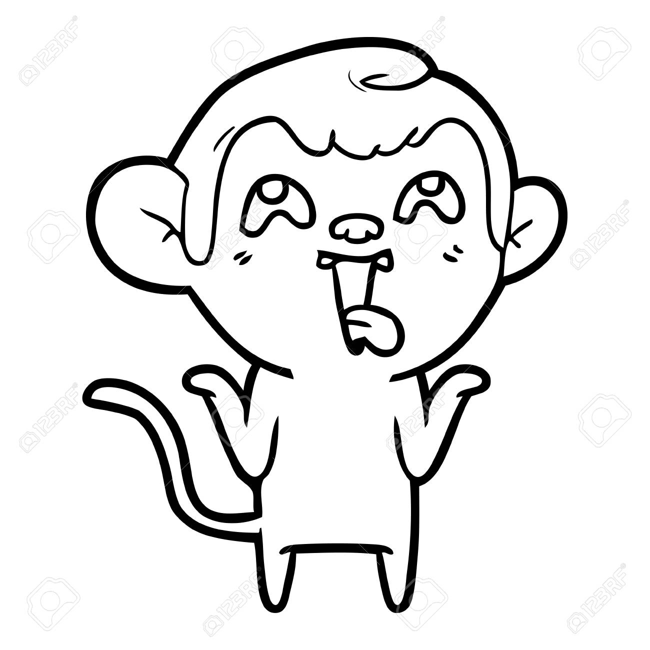 1300x1300 Huge Collection Of 'crazy Monkey Drawing' Download More Than