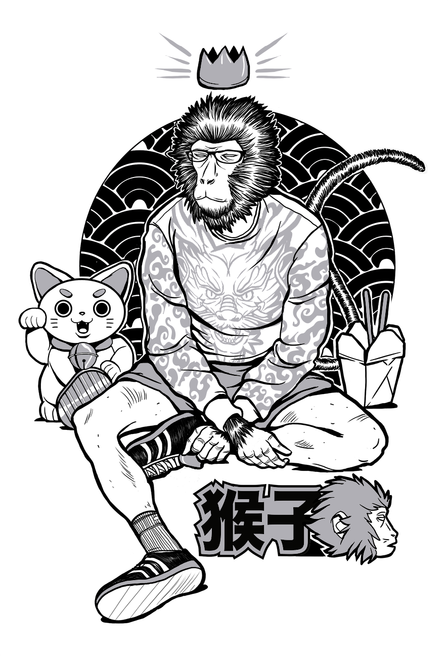 886x1299 Sun Wukong The Monkey King On Behance