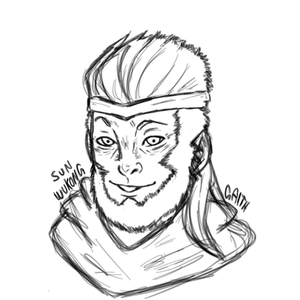 1000x1000 First Time Drawing Sun Wukong Paragon Amino Amino