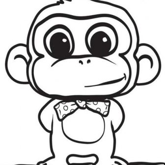 336x336 Monkey In A Drawing Tags Bull Drawing Butt Bumble Bee Color