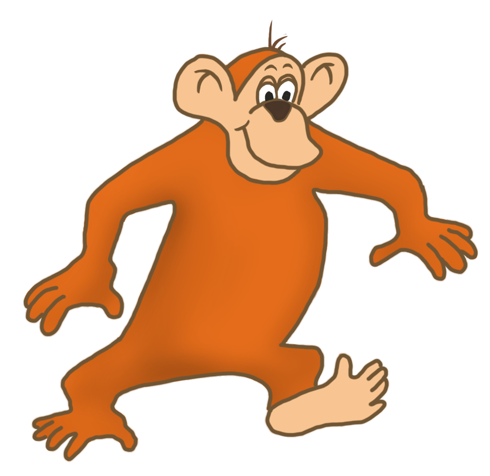 972x945 Funny Monkey Drawings