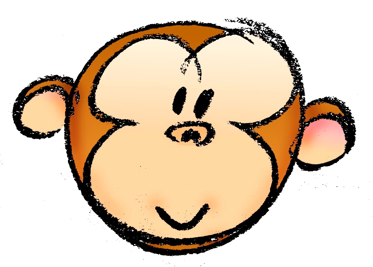 1532x1096 Cartoon Monkey Drawing